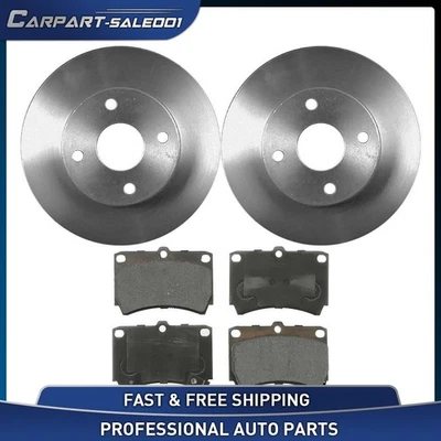 Kit de pastillas de freno delanteras de cerámica y rotor de disco de 9,24" para Ford Escort 1991-1996 1,9 L Foto 1 de 4