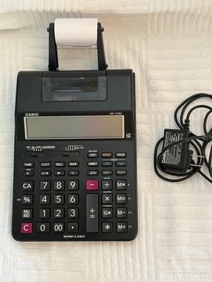 2F Casio Calculator Reprint And Check  HR- 170RC Cable Included - Image 1 of 4