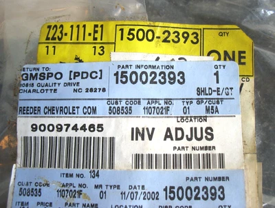 New NOS GM 1995 - 2005 Splash Shield 15002393 - Image 1 of 4