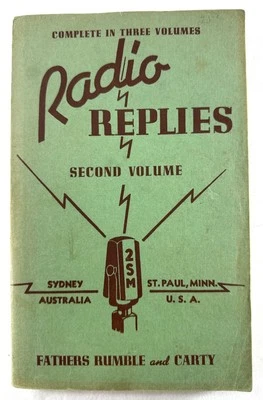 Radio Replies Second Volume Fathers Rumble and Carty (Paperback 1940) - Image 1 of 4