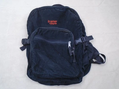 Mochila Trans By Jansport Negra Pana Roja Grande con Cremallera Foto 1 de 4