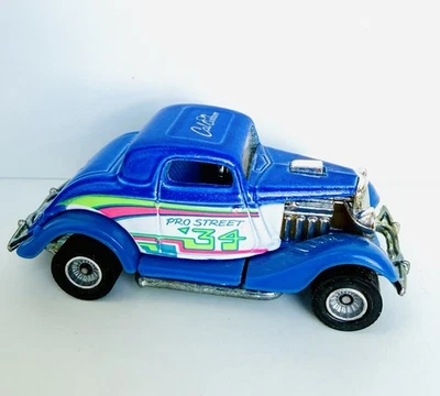 De colección 1990 Mattel Hot Wheels 34 Pro Street Ford cupé Cal Custom Malasia RR Foto 1 de 4