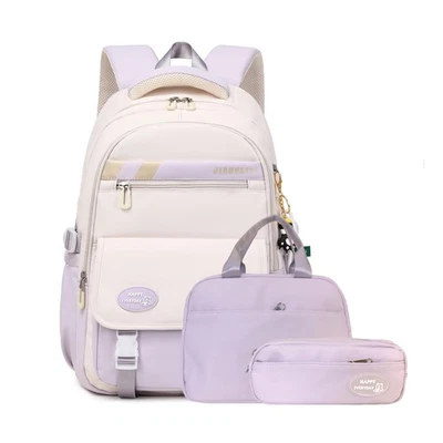 3 Pcs Kids Girls Backpack for School with Lunch Box for Teen Boys Students - Image 1 of 4