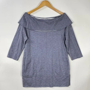 Zenergy by Chico’s Tunika Oberteil Damen mittelblau schulterfrei 3/4 Arm Stretch - Bild 1 von 10