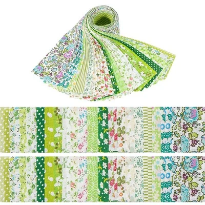 Tiras de tela con rollo de gelatina 40 piezas algodón floral precortado de 2,6 pulgadas para acolchado Foto 1 de 4