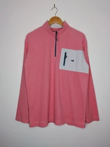 Southern Marsh Fieldtec Pink Blue Long Sleeve Waffle Fleece Pullover Mens Medium - Picture 1 of 6