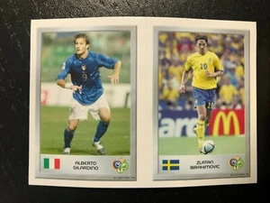 GERMANY 2006 MINI STICKER PANINI n 38/77 GILARDINO / IBRAHIMOVIC NUOVA VELINA - Bild 1 von 2