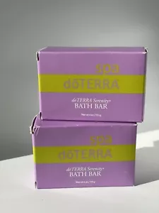 2x Doterra Spa Serenity Bath Bar 4 Oz Each Purple Bars - New Sealed Lot Of 2 - Picture 1 of 4