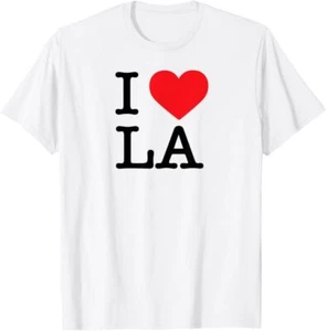 I Love LA Short Sleeve I Heart Los Angeles Top T-Shirt - Picture 1 of 3