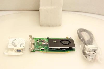 NVIDIA QUADROFX 380 256MB GDDR3 VCARD.DVI CABLE,DVI TO VGA  ADAPTER.SK211749 - Image 1 of 4