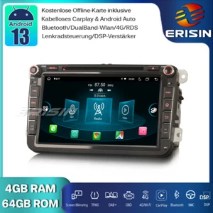 64GB DAB+ Android 13 Autoradio Navi Für VW Passat Golf 5/6 Jetta Tiguan Eos Seat - Bild 1 von 21