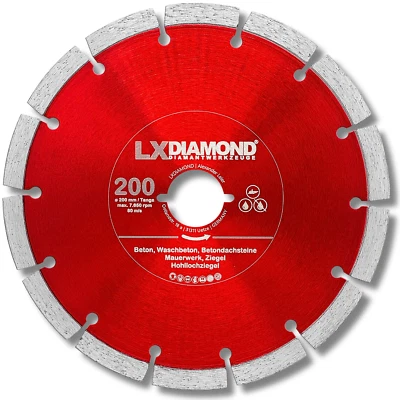 LXDIAMOND Diamant-Trennscheibe 200mm passen für Lamello Tanga DX200 Montagefräse