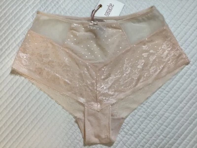 Calzoncillo Panache Olivia tiro alto cobertura completa malla de encaje talla M NUEVO con etiquetas Foto 1 de 4