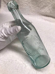 ANTIQUE BEER BOTTLE WEBSTER MA 1870s - Picture 1 of 12