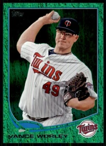 2013 Topps Update Emerald Green Vance Worley Minnesota Twins #US48 - Picture 1 of 2