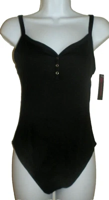 Nuevo Body Henley Tank Negro Mediano 7-9 Juniors Sin Límites Foto 1 de 2
