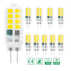 Mini G4 Bi-Pin 3W LED Light Bulb 12V-24V No Flicker PC Shell SMD Replace Lamp - Picture 1 of 12