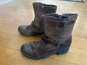 Eastland Womens Belmont Leather Biker Boot Size 11 Style 3942-02 Vintage - Picture 1 of 8