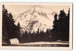 Postal 1930 RPPC Mt. Sello Franklin de 1 centavo de Tacoma, Washington, Mount Rainier - Imagen 1 de 2