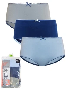 3-Pack Cotton Rich Lycra Midi Knickers by M&S Collection Size 10 - Picture 1 of 6