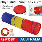 Play Tunnel Game Toddle Baby Crawl Tube Toy For Outdoor Indoor Kids 180 X46cm
