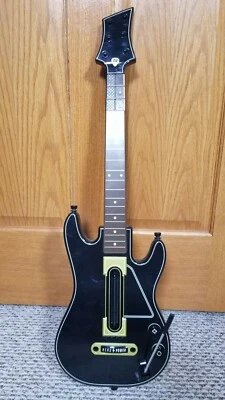 Guitar Hero Power guitarra sem fio Xbox 360 PS3 preto dourado sem dongle NÃO TESTADO - Imagem 1 de 4