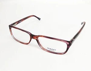GANT Women's Rectangular GW107 Eyeglass Frames 56-15-135 -Red Horn NEW - Picture 1 of 3