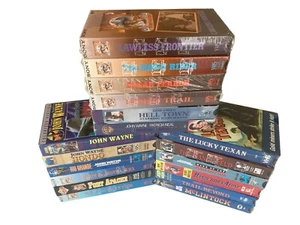 John Wayne VHS LOT 18 Movies Duke Western Military War NEW Sealed - Imagen 1 de 13