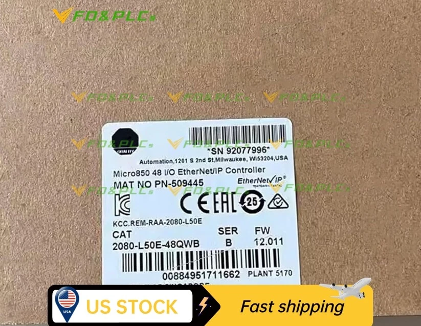 New AB 2080-L50E-48QWB Micro850 48 I/O EtherNet/IP Controller Allen Bradley - image 1 of 1