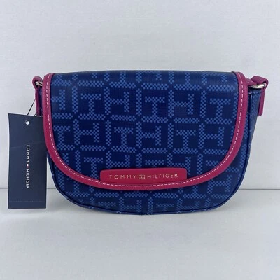 Tommy Hilfiger Women's Small Crossbody Purse New W/ Tags Blue & Red Handbag US - Image 1 of 4