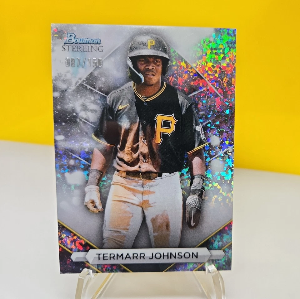 2023 Bowman Sterling Termarr Johnson Speckle Refractor /150 Pirates - Image 1 of 2