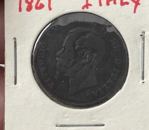 1861 M Italia 5 Centesimi L2 - Imagen 1 de 2