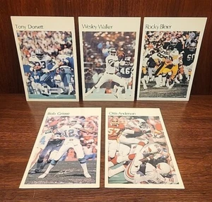 1980 - Lot X 5 -NFL Mini-Posters! - Picture 1 of 9