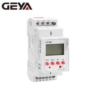 GEYA three Phase Over & Under Voltage Protector Relay LCD display 8A/AC1 2SPDT - Picture 1 of 14