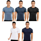 Men's Compression Short Sleeve Shirt Muscle T-Shirts Sports Running Workout Tops