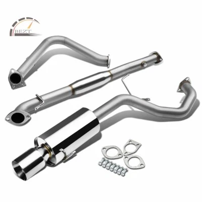 FOR 99-03 MITSUBISHI GALANT 2.4L STAINLESS STEEL CATBACK EXHAUST 4"TIP MUFFLER - Image 1 of 4