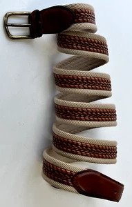 Herren Gürtel Größe 54 Webstoff Leder USA - Bild 1 von 8