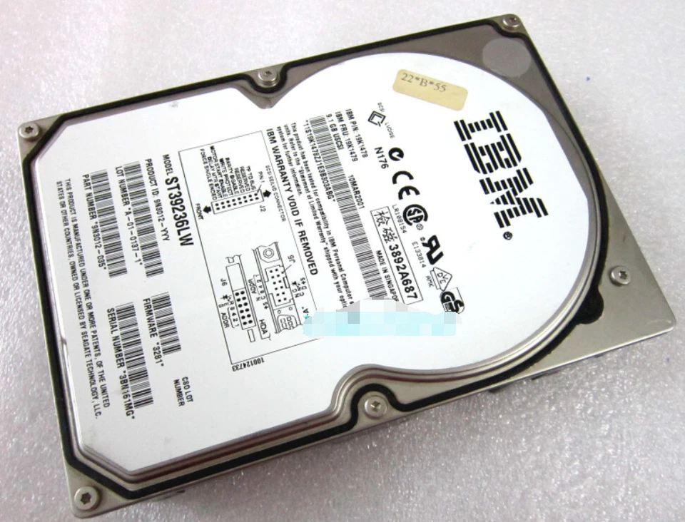 1PC IBM ST39236LW 19K1478 hard disk 68PIN SCSI 9GB 10K - Image 1 of 1