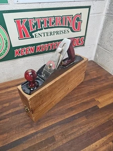 K882- LIMPIO Vintage Millers Falls No. Avión de madera 14 fondo liso con caja de usuario - Imagen 1 de 10