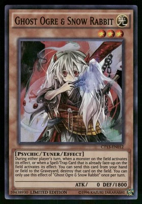 Yugioh! Ghost Ogre & Snow Rabbit CT13-EN012 Super Rare - Image 1 of 2