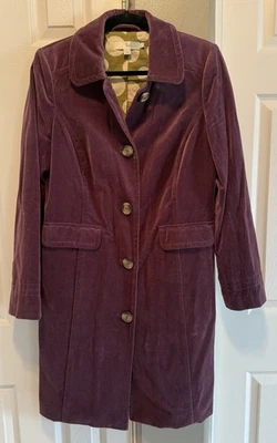 Boden женщин бархата пальто размер США 8 R фиолетовый полностью с подкладкой - Изображение 1 из 4