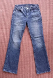 Lucky Brand Sweet Boot Jeans Womens 4/27 Blue Denim Whiskering EUC - Picture 1 of 7