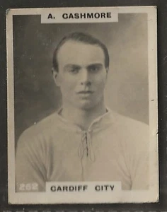 PINNACE FOOTBALL-DOUBLE FRAME BACK-#0262- CARDIFF CITY - A. CASHMORE  - Picture 1 of 2