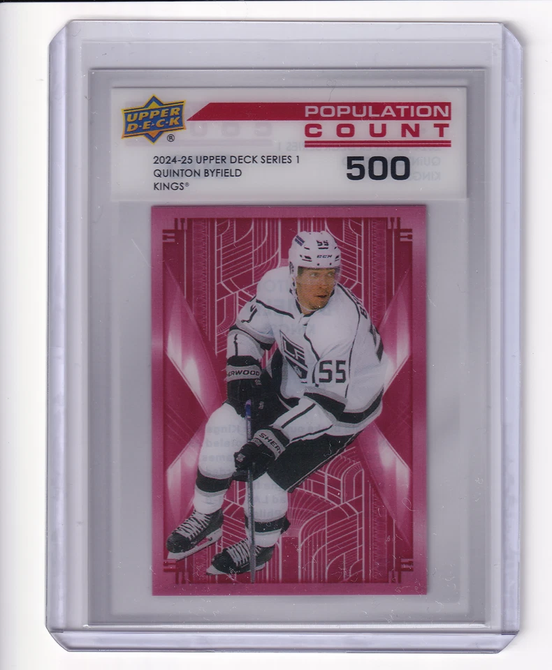 Quinton Byfield 2024-25 Upper Deck #PC-30 Population Count 500 Kings! - Image 1 of 2