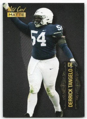 2022 Derrick Tangelo Wild Card Matte Black Rookie - Image 1 of 2