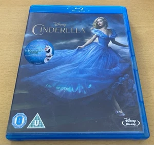 DISNEY CINDERELLA (Blu-ray, 2015) KIDS FAMILY FUN MOVIE FILM & FROZEN FEVER - Imagen 1 de 4