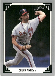 1991 Leaf Major League MLB Baseball Chuck Finley California Angels #45 - Picture 1 of 2