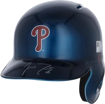 J.T. Realmuto Phillies Signed Alternate Chrome Rawlings Mini Batting Helmet - Image 1 of 2