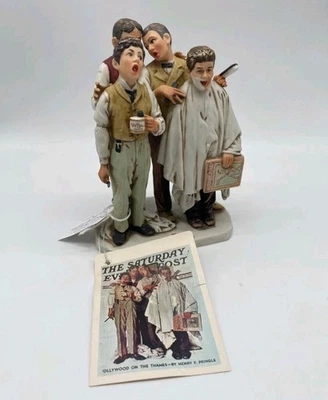 Norman Rockwell Barbershop Quartet Figurine 1975 By Dave Grossman LTD 735/1000 - Image 1 of 4