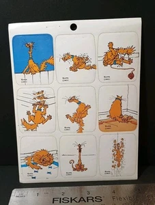 Vintage Stickers Cats Kittens Sticker Sheet VTG 70s 80s Drawing Board - Picture 1 of 5